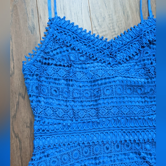 Blue Lace Dress - NWOT - Picture 2 of 6